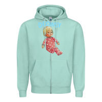 Seafoam drowsy doll Zipper Hoodie - lanVoArt