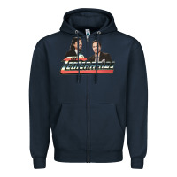 Navy los temerarios Zipper Hoodie - lanVoArt