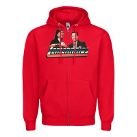 Red los temerarios Zipper Hoodie - lanVoArt