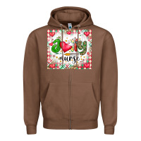 Chestnut Joly Nurse Zipper Hoodie - CowhideDigitalArt