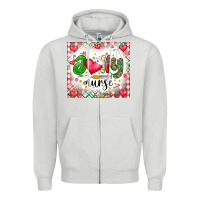 Dove Grey Joly Nurse Zipper Hoodie - CowhideDigitalArt