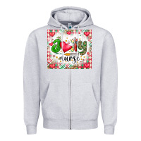 Heather Grey Joly Nurse Zipper Hoodie - CowhideDigitalArt