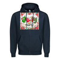 Navy Joly Nurse Zipper Hoodie - CowhideDigitalArt