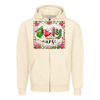 Sandshell Joly Nurse Zipper Hoodie - CowhideDigitalArt