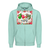Seafoam Joly Nurse Zipper Hoodie - CowhideDigitalArt