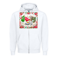 White Joly Nurse Zipper Hoodie - CowhideDigitalArt