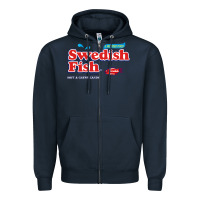 Navy swedish fish Zipper Hoodie - lanVoArt