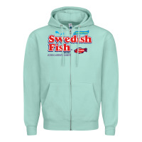 Seafoam swedish fish Zipper Hoodie - lanVoArt
