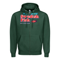 Sports Green swedish fish Zipper Hoodie - lanVoArt
