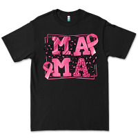 Black Breast Cancer Awareness mama Premium Tee - LillyAllenDesigns