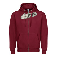 Burgundy tums. 1940s remedy! Zipper Hoodie - lanVoArt