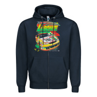 Navy terry labonte corn flakes 5 Zipper Hoodie - lanVoArt