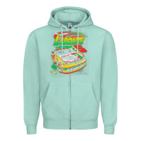Seafoam terry labonte corn flakes 5 Zipper Hoodie - lanVoArt