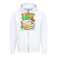 White terry labonte corn flakes 5 Zipper Hoodie - lanVoArt
