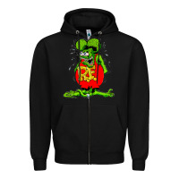 Black ratfink Zipper Hoodie - lanVoArt