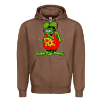 Chestnut ratfink Zipper Hoodie - lanVoArt