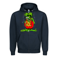 Navy ratfink Zipper Hoodie - lanVoArt