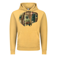 Vintage Mustard Caravan Vintage Hoodie - HowdyJamesFarm