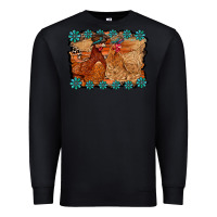 Black chicken western Premium Sweatshirt - RacoonDesign