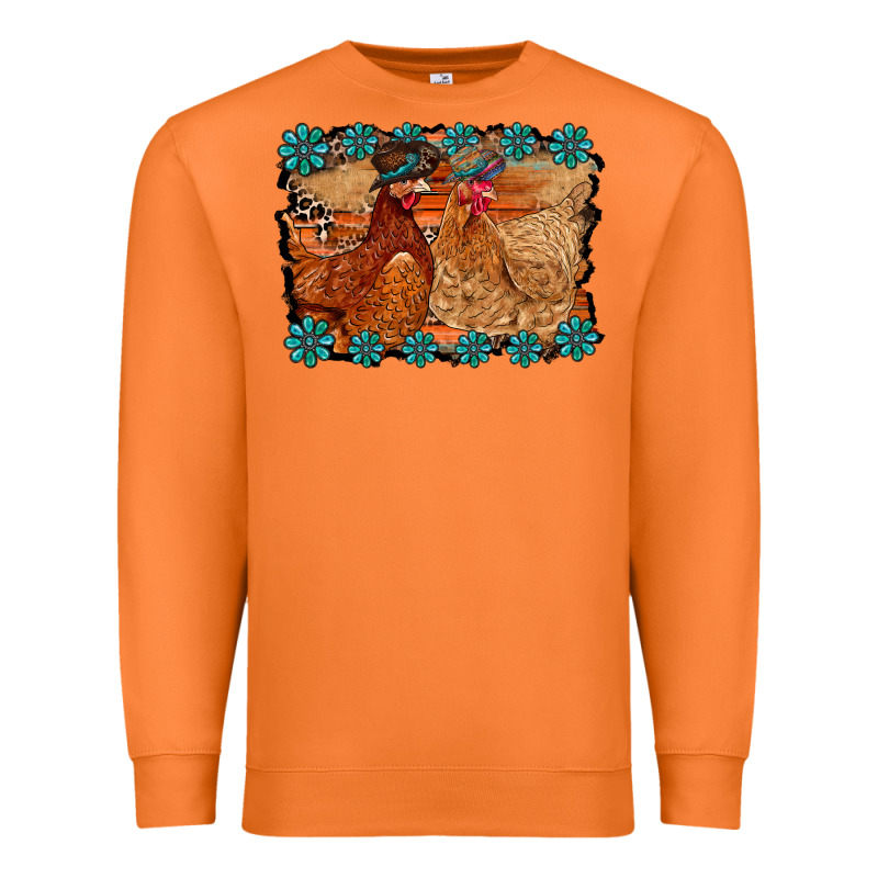 Chicken Western Premium Sweatshirt by RacoonDesign | Teevron