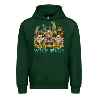 Forest Green wild west western gnome Urban Hoodie - BarkalooDesign