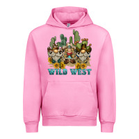 Fuchsia Pink wild west western gnome Urban Hoodie - BarkalooDesign