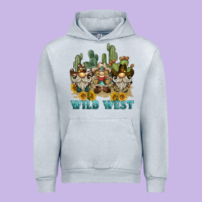 Wild West Western Gnome Urban Hoodie Designed By Barkaloodesign