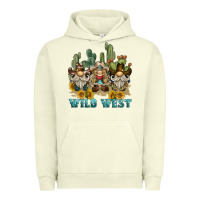Pigment Pistachio wild west western gnome Urban Hoodie - BarkalooDesign