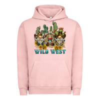 Pigment Salmon wild west western gnome Urban Hoodie - BarkalooDesign