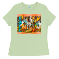 Matcha fall with baby goat Ladies Tee - LillyAllenDesigns