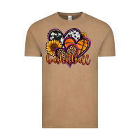 Vintage Coffee basketball hearts Vintage Tee - Jasminsmagicworld
