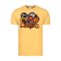 Vintage Mustard basketball hearts Vintage Tee - Jasminsmagicworld