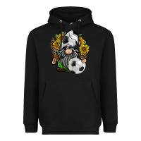 Black soccer gnome Heavyweight Hoodie - RacoonDesign