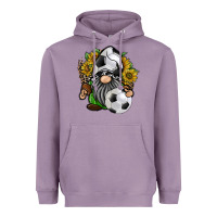 Lavender soccer gnome Heavyweight Hoodie - RacoonDesign