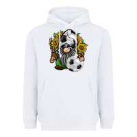 White soccer gnome Heavyweight Hoodie - RacoonDesign