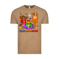 Vintage Coffee Happy Hallothanksmas coffee cups Vintage Tee - texasbilliewilder