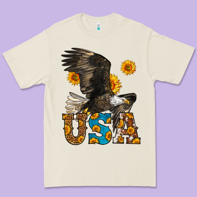 Western Usa Eagle 4th Of July Premium Tee Designed By Lillyallendesigns