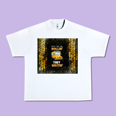 They See Me Rollin' They Waitin' School Bus Urban Heavy Tee Designed By Tumblerdesignbyshophia