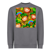Storm St. Patrick's dwarf seamless pattern digital paper Heavyweight Sweatshirt - BundleAndBundleShop