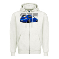 Oatmeal Heather r32 Zipper Hoodie - lanVoArt