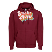 Burgundy vintage fade yacht rock party boat drinking product Zipper Hoodie - lanVoArt
