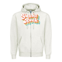 Oatmeal Heather vintage fade yacht rock party boat drinking product Zipper Hoodie - lanVoArt