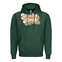 Sports Green vintage fade yacht rock party boat drinking product Zipper Hoodie - lanVoArt