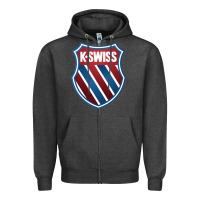 Charcoal Heather k.swiss Zipper Hoodie - lanVoArt
