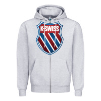 Heather Grey k.swiss Zipper Hoodie - lanVoArt