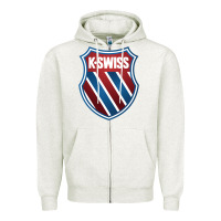Oatmeal Heather k.swiss Zipper Hoodie - lanVoArt