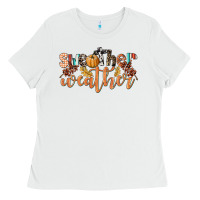 White Sweather Weather Ladies Tee - LillyAllenDesigns