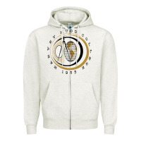 Oatmeal Heather harvey mudd college 1955 Zipper Hoodie - lanVoArt