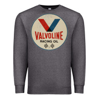 Charcoal Heather valvoline racing sign Premium Sweatshirt - lanVoArt