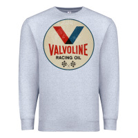 Heather Grey valvoline racing sign Premium Sweatshirt - lanVoArt